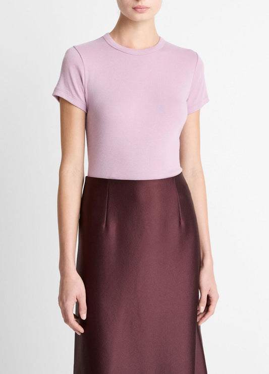 VINCE Women Pima Cotton-Blend '90s Shrunken T-Shirt in Short Sleeve