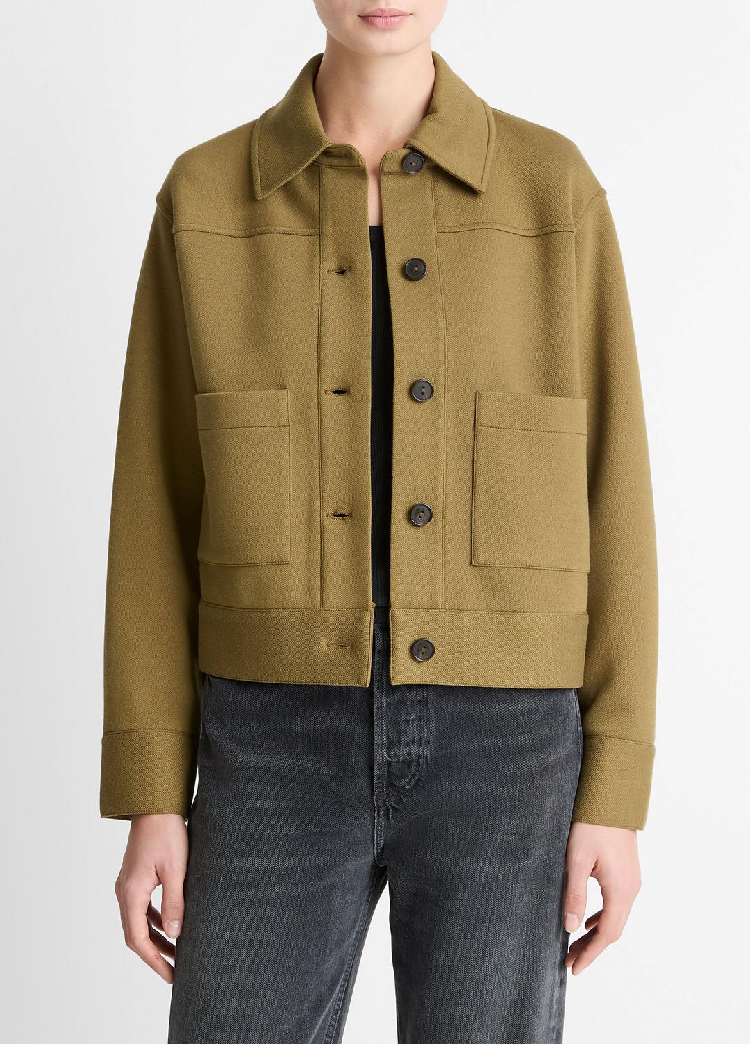 VINCE Women Double-Face Cropped Jacket in Jackets