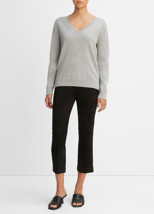 VINCE Women Cashmere Weekend V-Neck Sweater in V-Neck