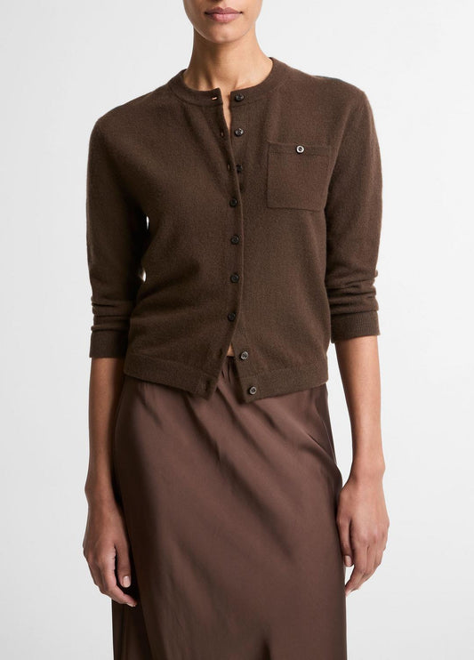 VINCE Women Wool & Cashmere-Blend Pocket Cardigan in Cardigans