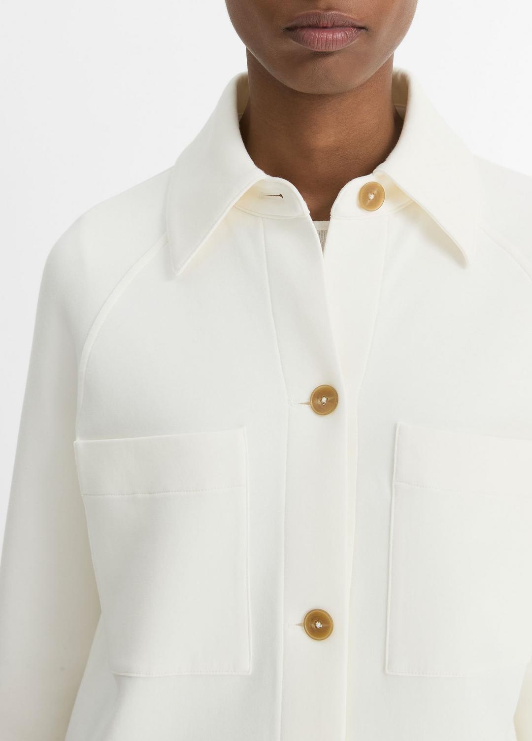 VINCE Women Cotton-Blend Shirt Jacket in Jackets