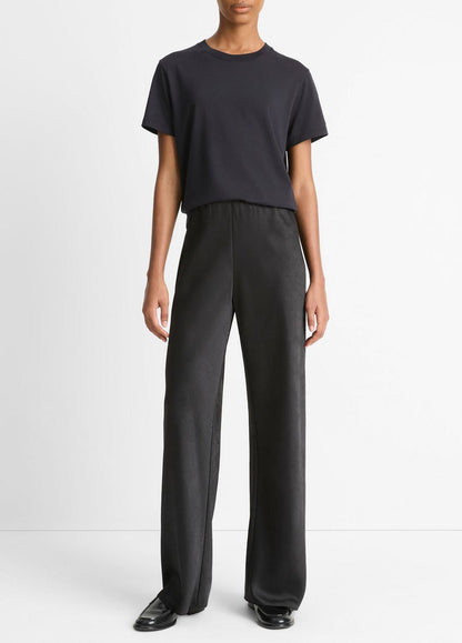 VINCE Women Pima Cotton Crew Neck T-Shirt in Short Sleeve