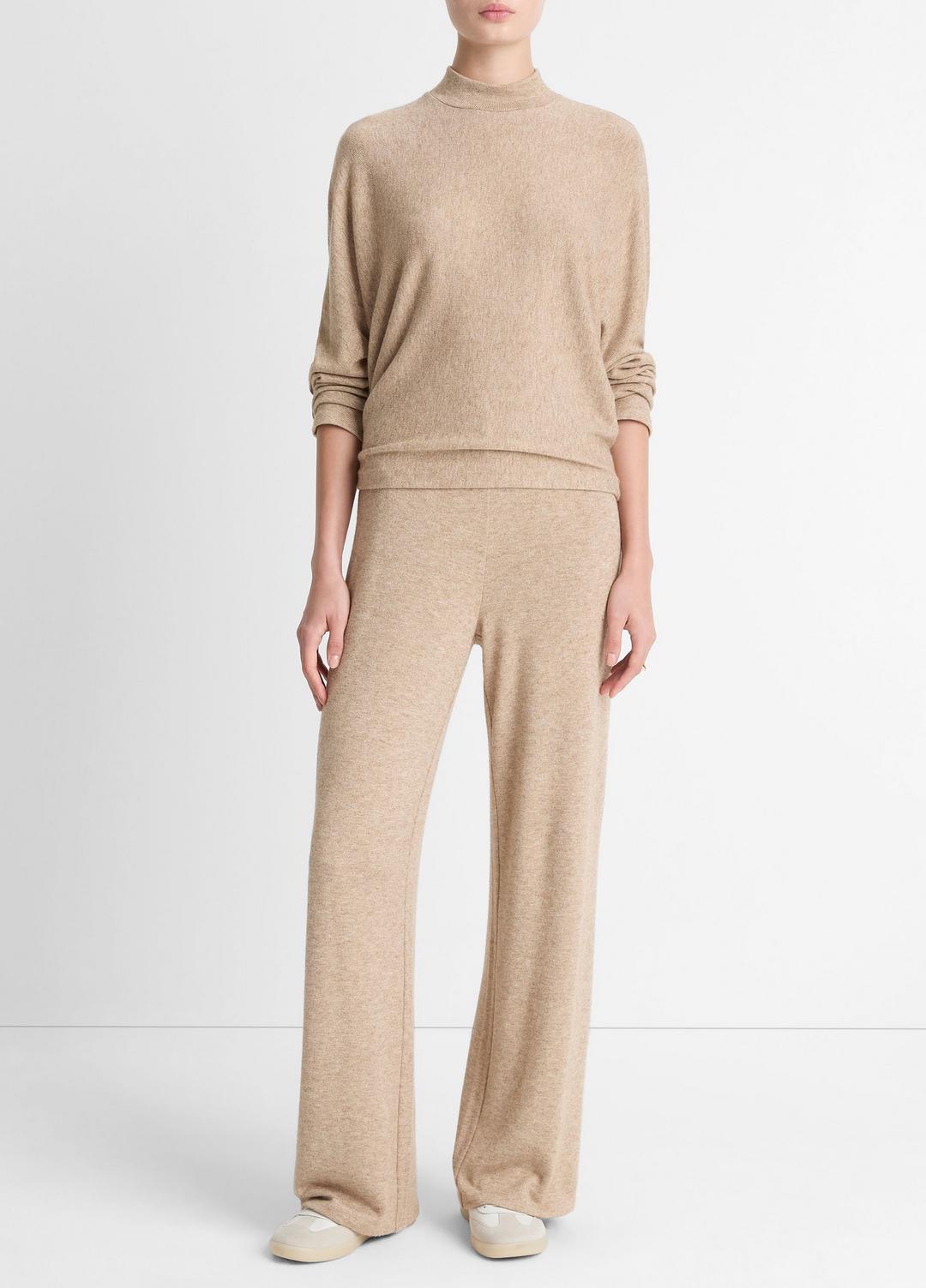 VINCE Women Cozy Dolman-Sleeve Mock-Neck Top in Long Sleeve