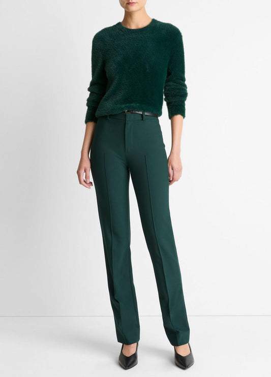 VINCE Women Cotton-Blend Slim Cigarette Pant in Trousers