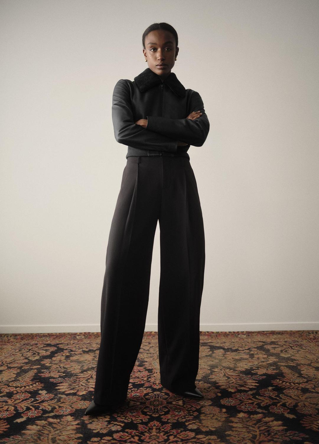 VINCE Women High-Waist Pleated Trouser in Trousers
