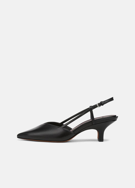 VINCE Women Levvy Leather Slingback Heel in Heels