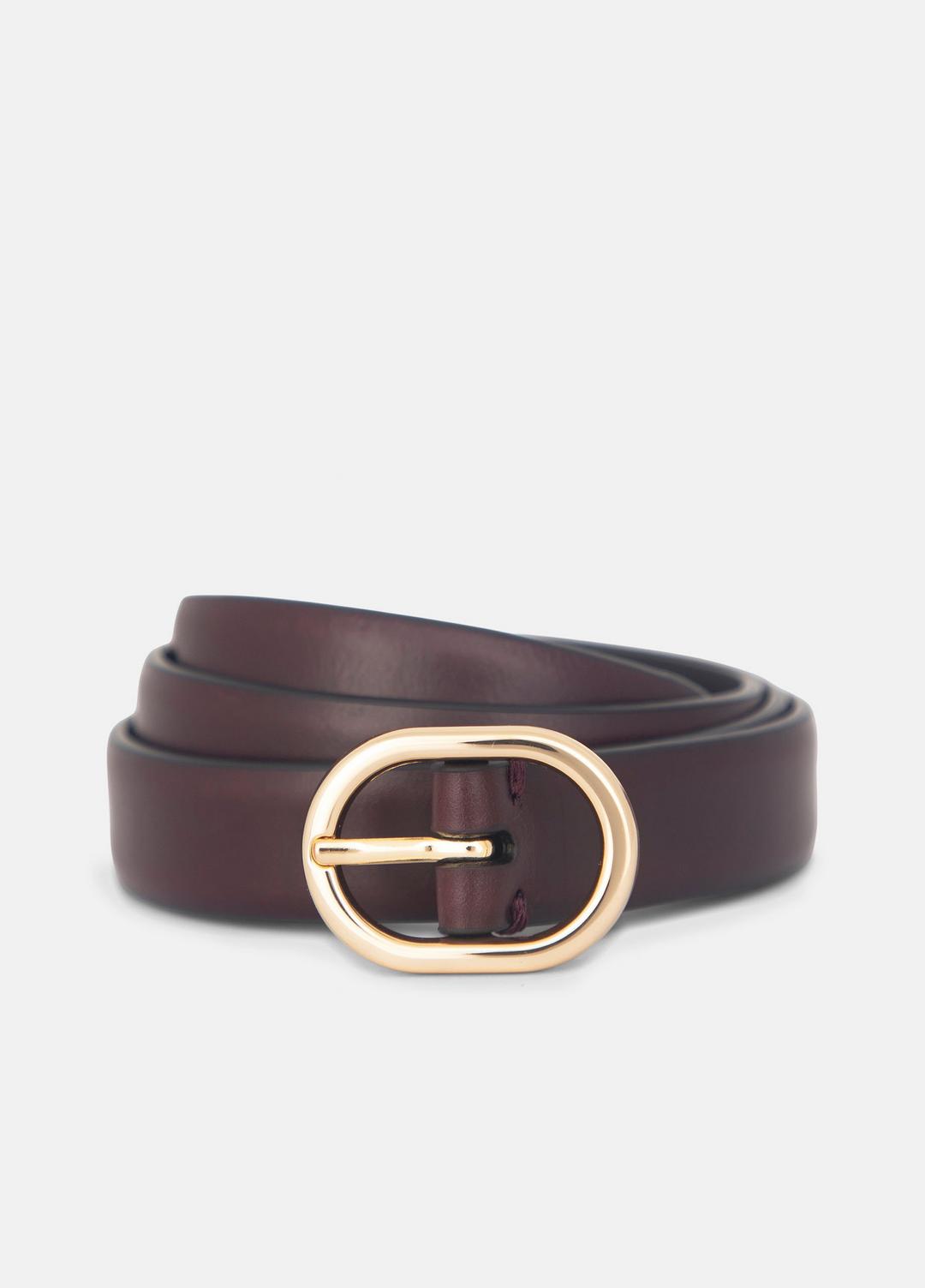 VINCE Women Women's 20mm Spazzolato Leather Belt in Belts