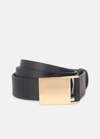 VINCE Women Women's 30mm Plaque Leather Belt in Belts