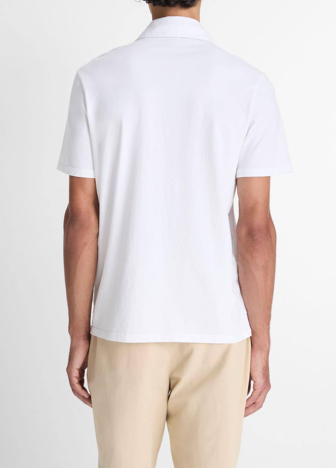 VINCE Men Garment Dye Cotton Polo Shirt in Henleys & Polos