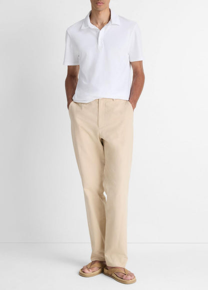 VINCE Men Garment Dye Cotton Polo Shirt in Henleys & Polos