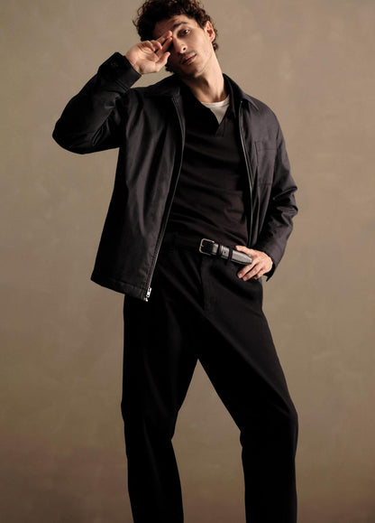 VINCE Men Louie Relaxed Stretch-Cotton Pant in Trousers