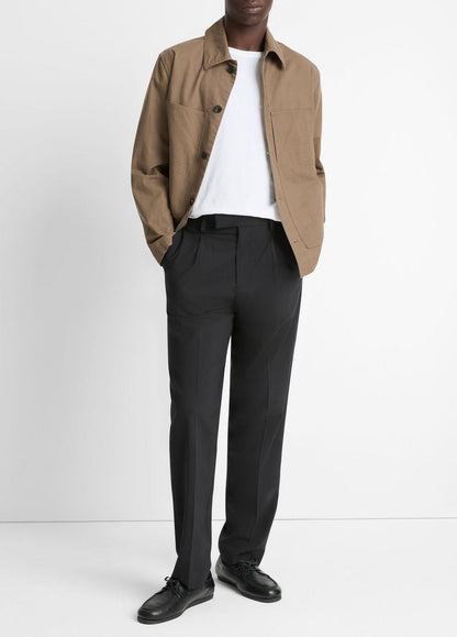 VINCE Men Louie Relaxed Pleated Trouser in Trousers