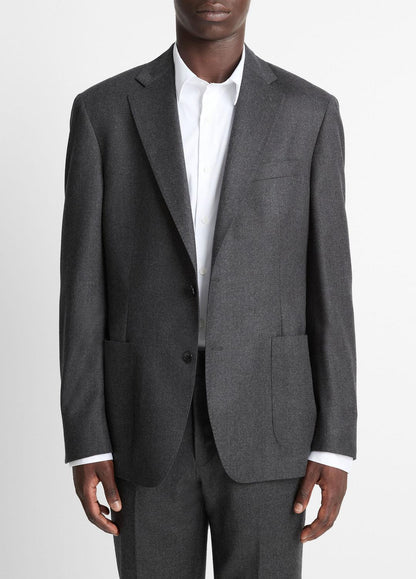 VINCE Men Wool-Silk Flannel Relaxed Sport Coat in Blazers