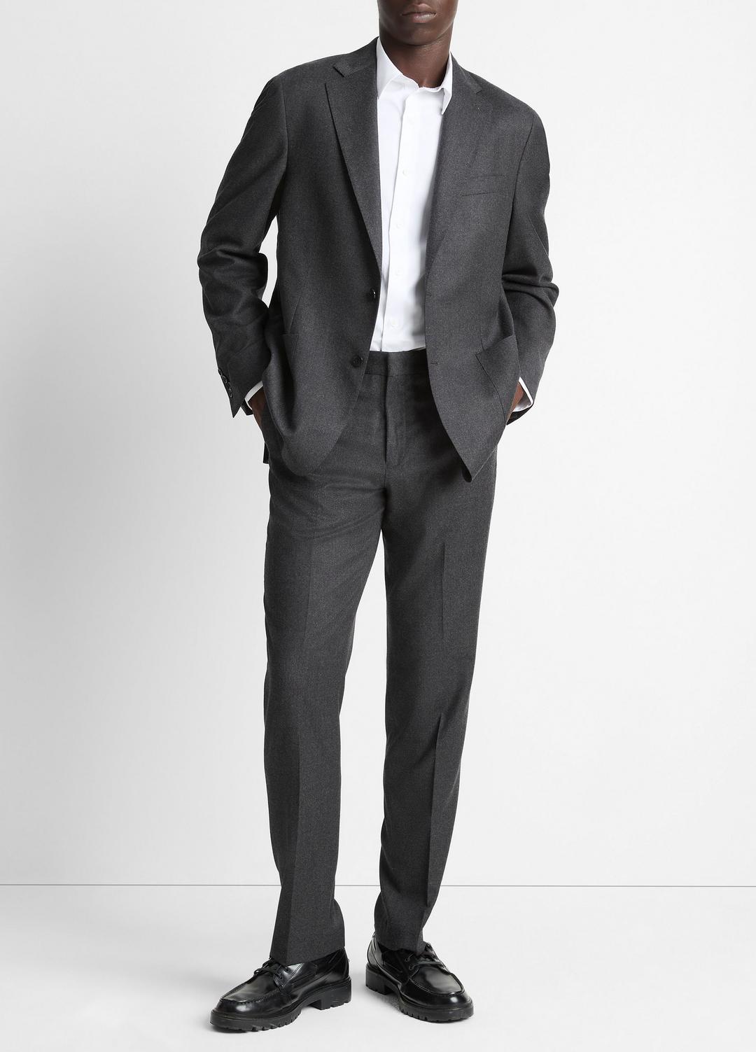 VINCE Men Wool-Silk Flannel Relaxed Sport Coat in Blazers