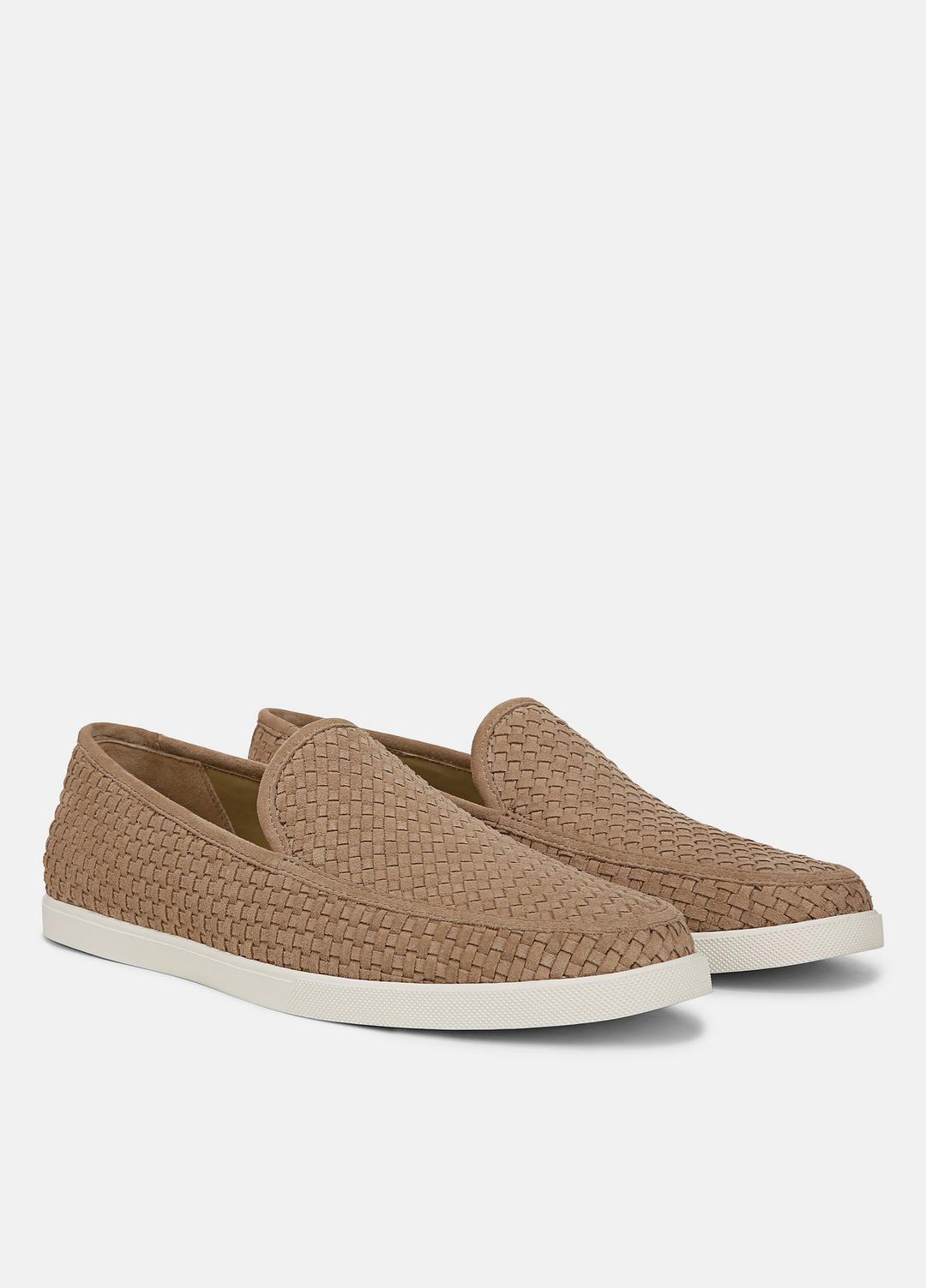 VINCE Men Sonoma Woven Suede Loafer in Loafers