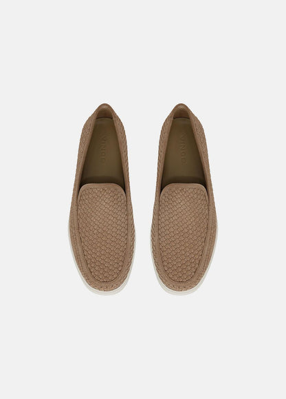 VINCE Men Sonoma Woven Suede Loafer in Loafers