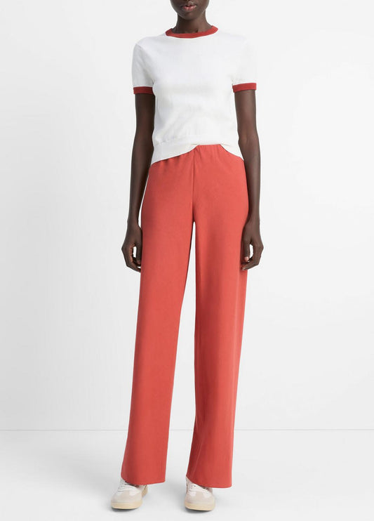 VINCE Sale Cotton-Blend High-Waist Bias Pant in Pants & Shorts